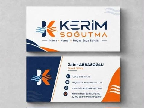 Kerim Soğutma kartvizit – Zafer Abbasoğlu, teknik servis